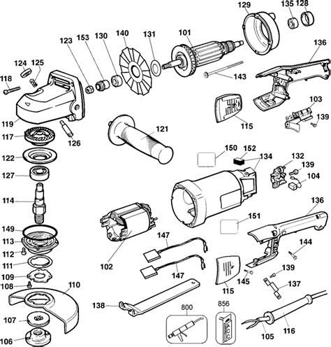 dewalt dw angle grinder parts type  dewalt grinder parts dewalt parts tool parts
