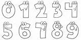 Numeri Animati Stampare Personaggi sketch template