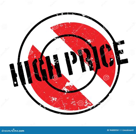 high price rubber stamp stock vector illustration  commerce