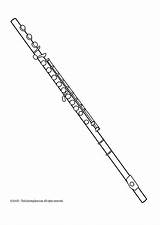 Flute sketch template