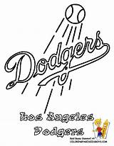 Coloring Dodgers Pages Baseball Angeles Los Mlb Major League Cubs Chicago Printable Color Print Oriole Stencils Yescoloring Sports Team Getcolorings sketch template