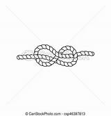 Knot Vector Vectorified Rope sketch template
