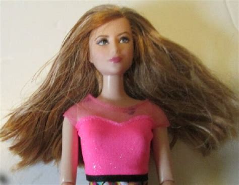 barbie fashionistas doll lea face strawberry blonde articulated body w