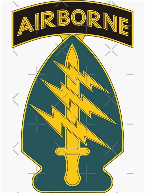 st special forces command airborne insignia sticker  sale