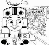 Train Coloring Pages Thomas Christmas Passenger James Color Coal Printable Lower Drawing Colouring Getcolorings Getdrawings sketch template