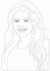 Shakira Coloriage Chanteuse La Coloring Ws Coloriages Credit Larger sketch template