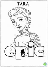 Epic Coloring Pages Dinokids Colouring Tara Queen Print Close Getdrawings sketch template