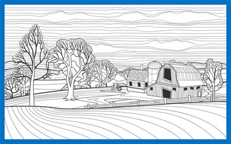 colouring pages farm images stock  vectors adobe