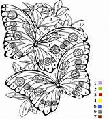 Coloriage Magique Coloring Imprimer Pages Papillion Papillon Ligne Colorier Pour Sheets Butterfly Ce2 Adults Info sketch template