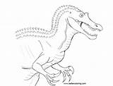 Baryonyx Coloring Jurassic Pages Kids Printable Color sketch template