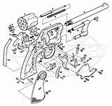 Colt Revolver Drawing Double Blueprints Guns Gun Parts Action 38 Firearms Army Weapons Exploded Concept Hand Work Homemade Weapon Schematics sketch template