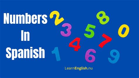 numbers  spanish learn spanish