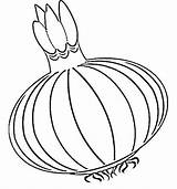 Onion Coloring Pages Color Kids Print sketch template