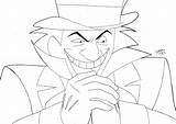 Batman Hatter Mad Lineart Deviantart sketch template