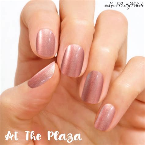 plaza pale pink   shimmery update    plaza nails