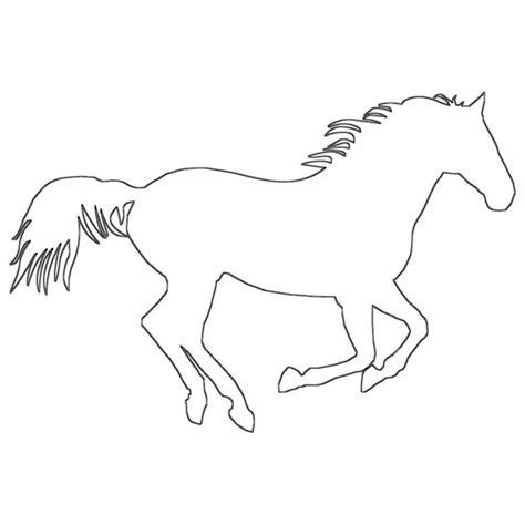 galloping horse outline horse coloring pages coloring buddy