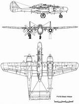 Widow Northrop P61 Ww1 61b Cutaway Projet 425th Montage Nfs Airplanes Prop Fighters Tripod Guerra Segunda sketch template