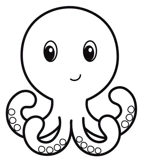 coloring pages octopus  cantik