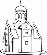 Coloring Church Pages Europe Country Kids Churches Sketches Tocolor Template Choose Board sketch template