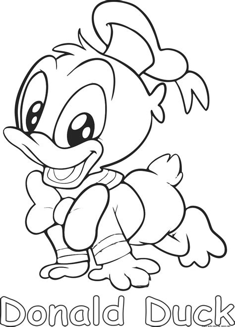 printables disney donald duck baby coloring pages  kids