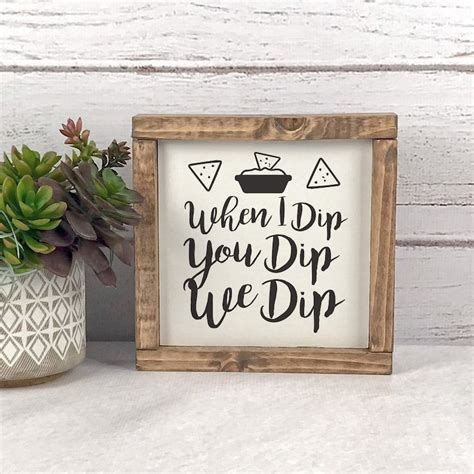 dip  dip  dip sign chips  dip sign funny etsy