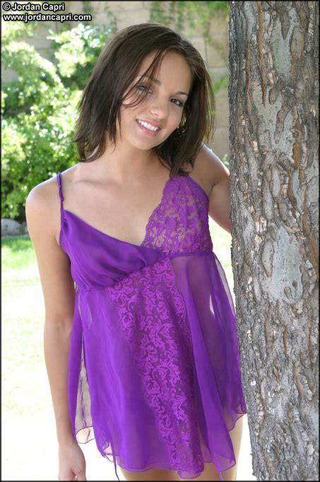 beautiful brunette teen in slutty purple nightie xbabe