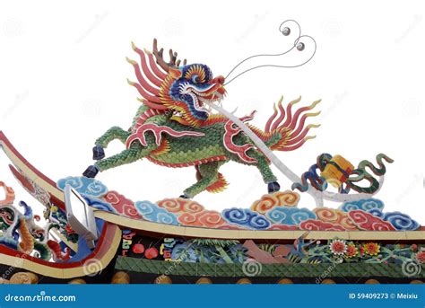 chinese dragon stock image image  pagoda asian legendary