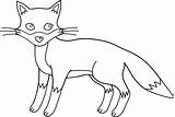 Clipart Fox Outline Line Clip Cute Drawing Transparent Webstockreview Little Sweetclipart sketch template