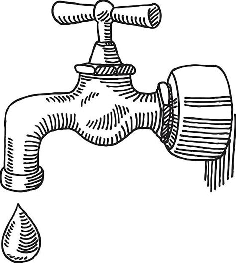 drawing   water tap illustrations royalty  vector graphics