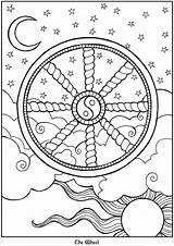 Coloring Tarot Pages Card Adult Book Dover Publications Printable Welcome Cards Sun Designs Moon Color Doverpublications Sheets Celestial Stars Getdrawings sketch template