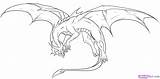 Dragon Line Flying Blank Dragoart sketch template