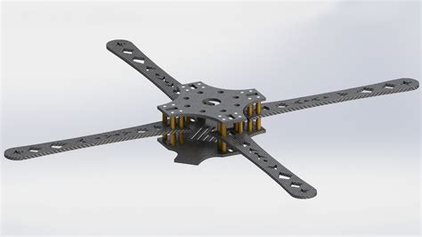 drone frame type quad    model  printable cgtrader
