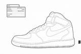 Nike Coloring Pages Books Sneaker Shoes Kids sketch template