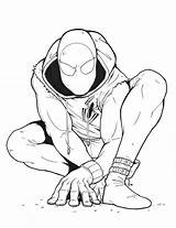 Coloring Spider Spiderman Pages Morales Miles Homecoming Scarlet Man Drawing 3rd Kids Verse Printable Move Ready Deviantart Into Marvel Getdrawings sketch template