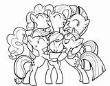 Pony Coloring Pages Little Mlp Hugs Printable Kids Friendship sketch template
