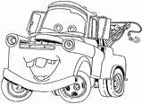 Cars Mater Tow Coloring Pages Movie Drawing Truck Colouring Car Matter Clipart Print Sketch Printable Transportation Color Getcolorings Skyline Nissan sketch template
