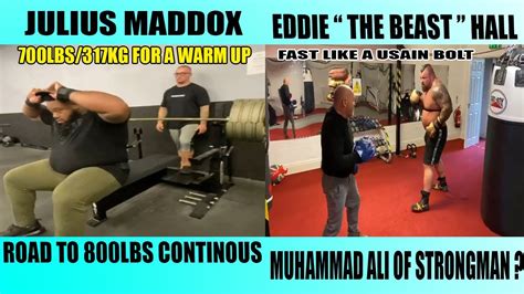 Eddie Hall Latest Boxing Training Video Julius Maddox