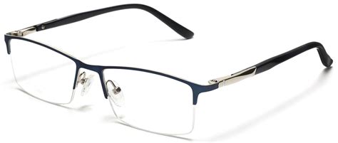 tango optics rectangle metal eyeglasses frame luxe rx stainless steel