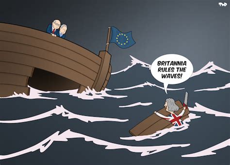 brexit von tjeerd royaards politik cartoon toonpool