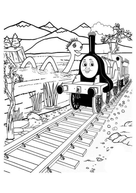 printable thomas  train coloring pages