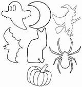Halloween Printable Templates Stencils šablony Na Cut Crafts Coloring Kids Outs Template Outline Moldes Witch Decorations Print Pattern Color Dekorace sketch template