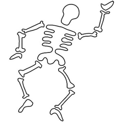 printable skeleton template clipart