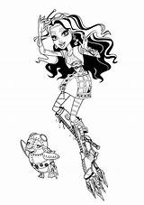 Monster High Robecca Coloring Steam Pages sketch template