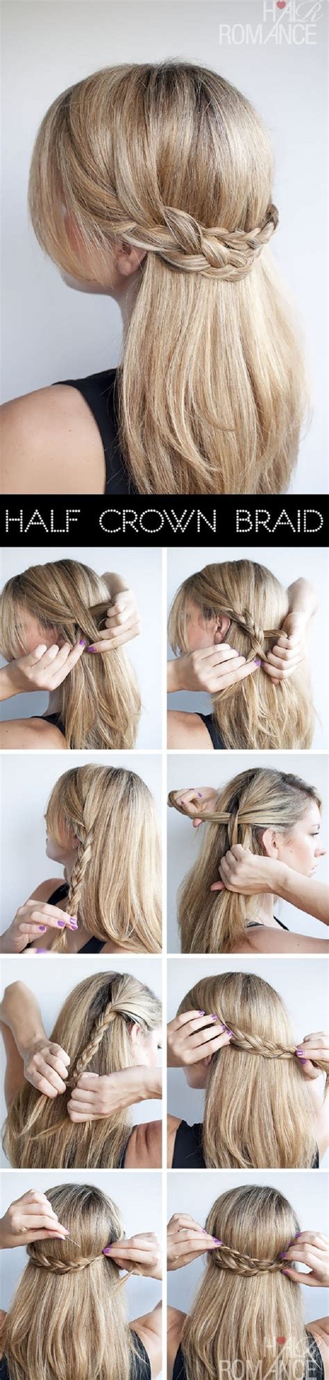 cute  easy braided hairstyle tutorials