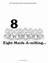 Maids Milking sketch template