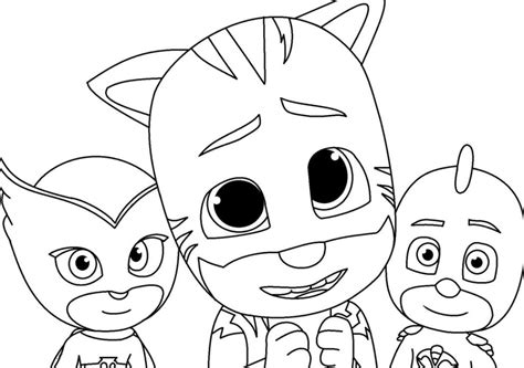 cute pj masks coloring page  printable coloring pages  kids