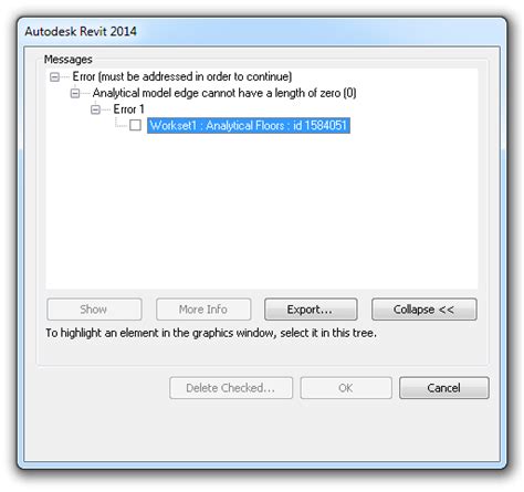 Revit analytical model