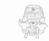 Modok Sitdown Coloring Pages sketch template