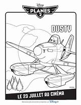 Planes Dusty Aviones Rescate Avions Coloriages sketch template
