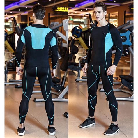 buy mens compression set long sleeve running suit